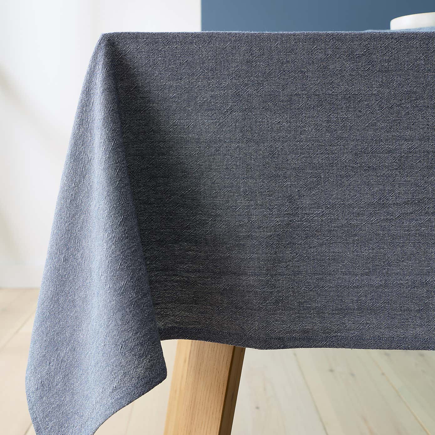 Fairford Navy Cotton Tablecloth