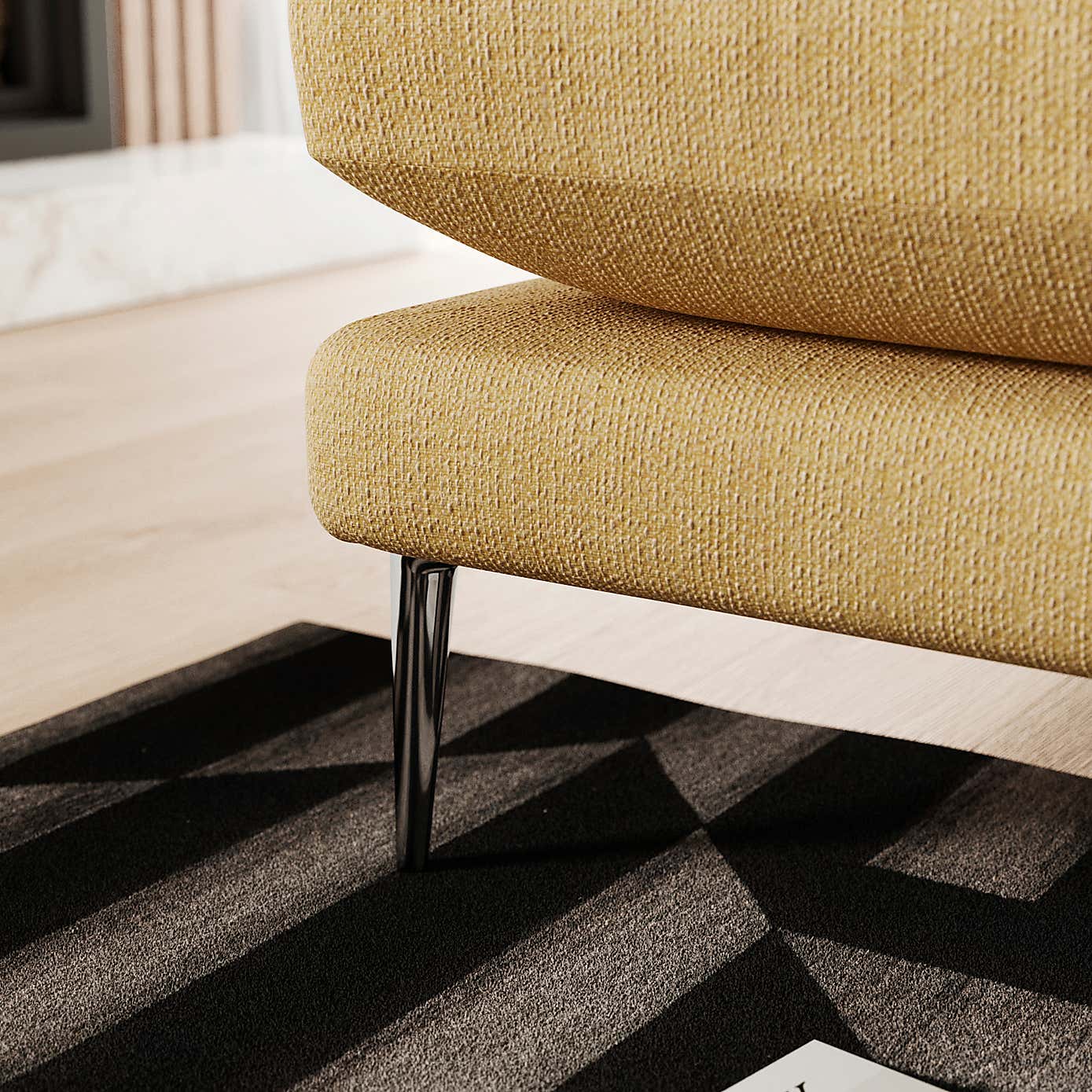 Lawson Chunky Tonal Weave Corner Chaise Sofa