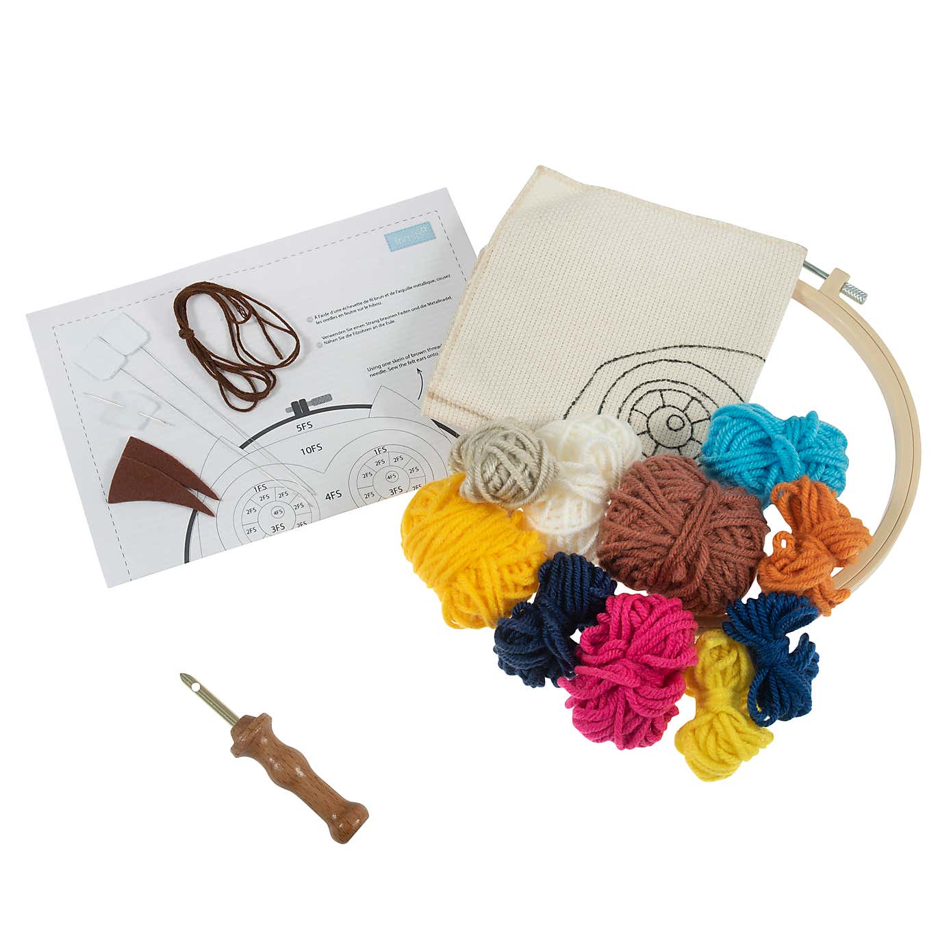 Punch Neeedle Hoop Kit Owl