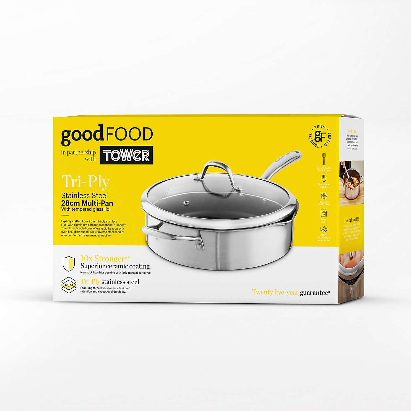 Good Food Tri Ply 28cm Multi Pan
