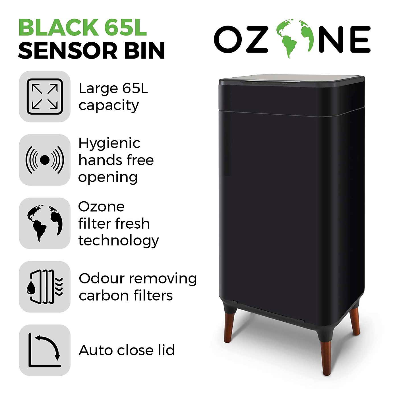 Tower 65L Ozone Sensor Bin