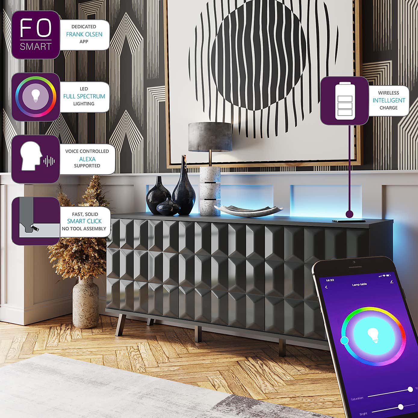 Elevate SMART LED Sideboard