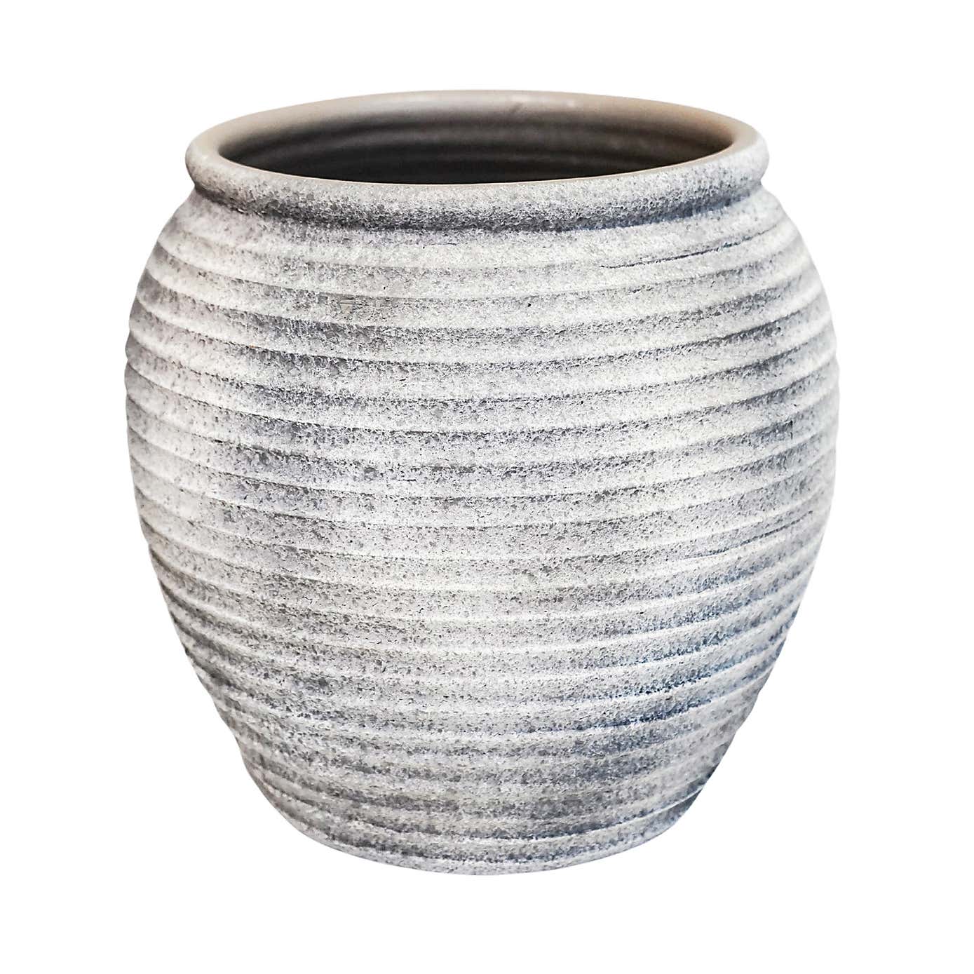 Rustic Ceramic Grey Plant Pot