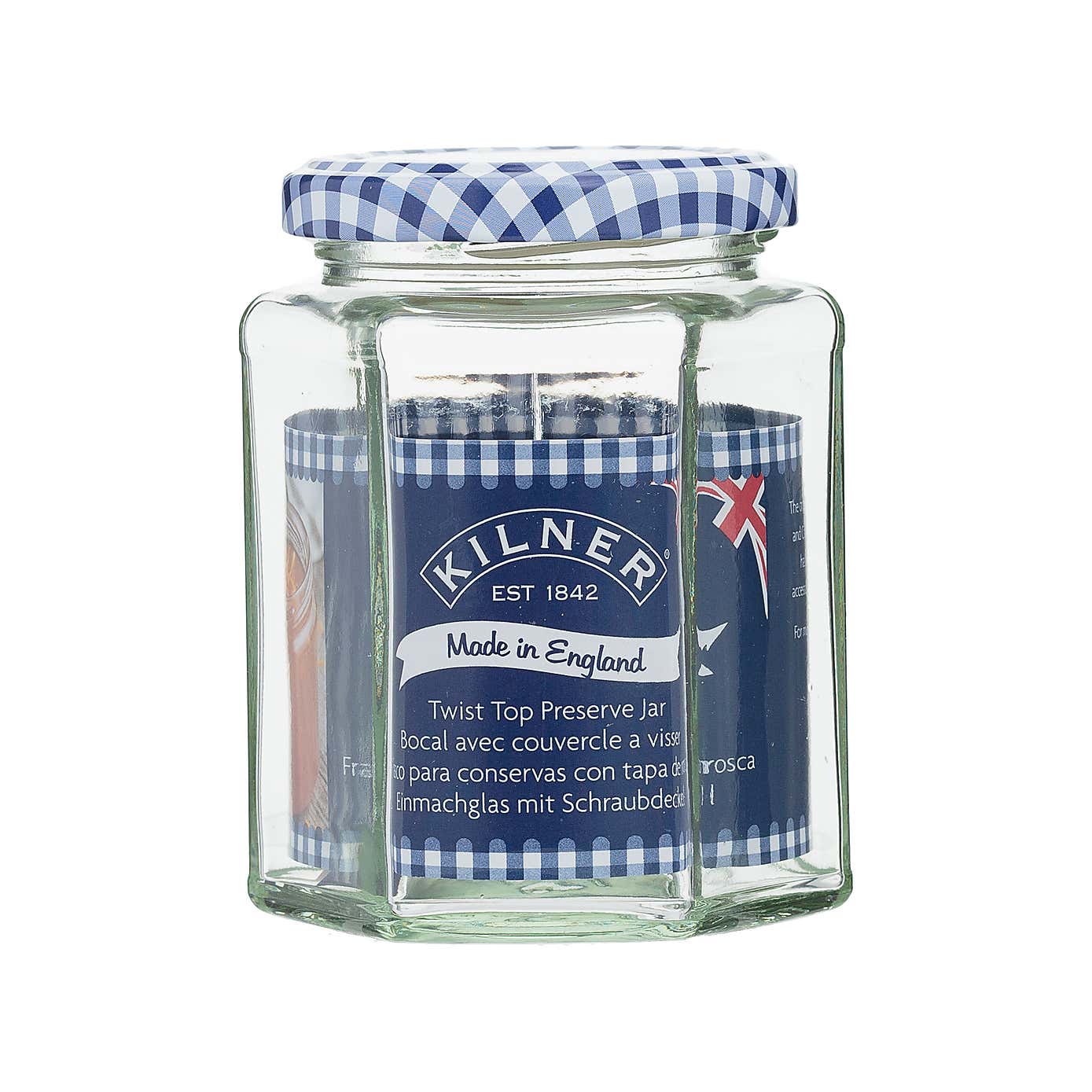 Kilner Hexagonal Twist Top 280ml Jar