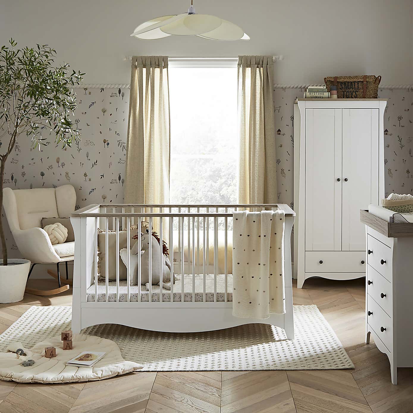 CuddleCo Clara 3 Piece Nursery Furniture Set