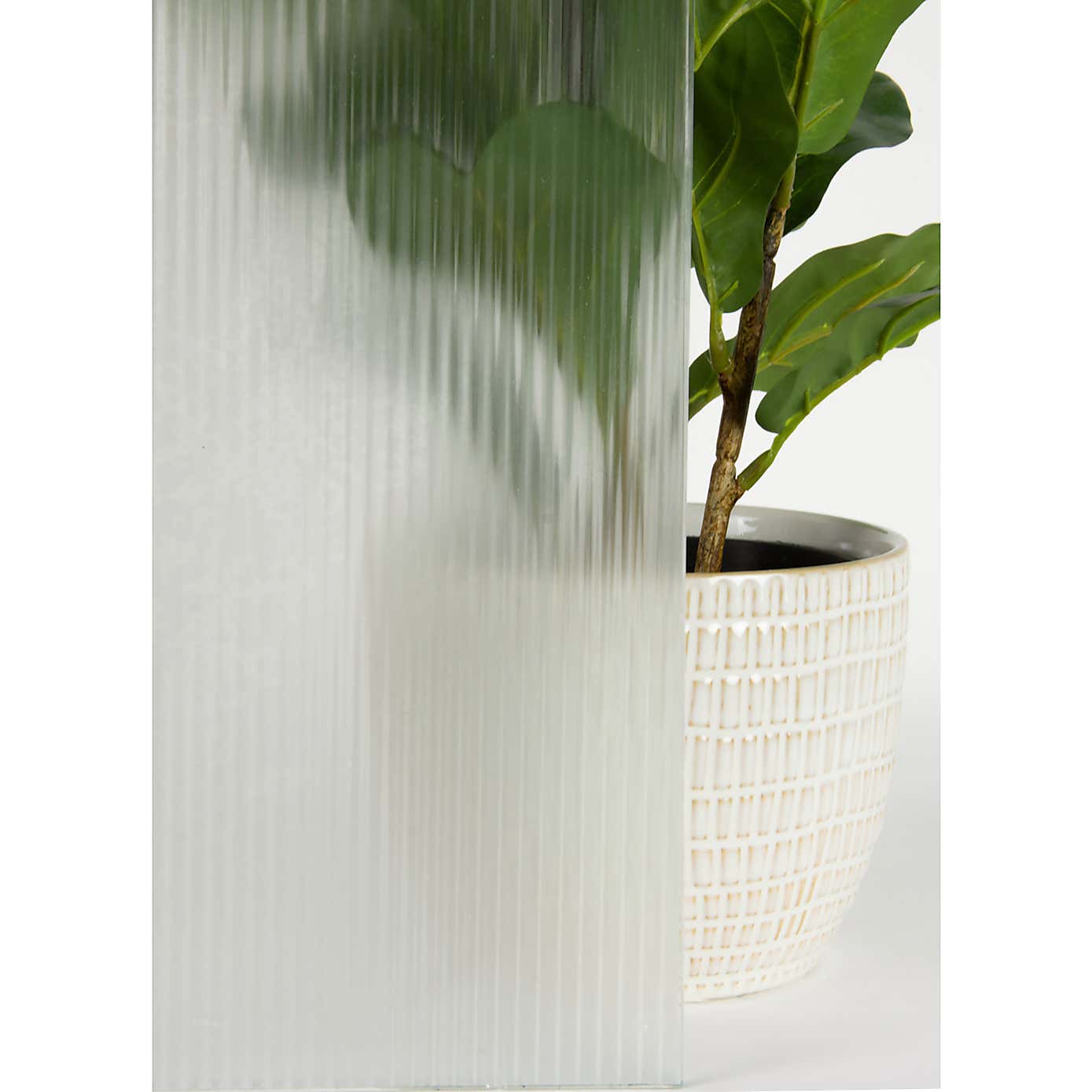Static Cling Reeded Privacy Window Film