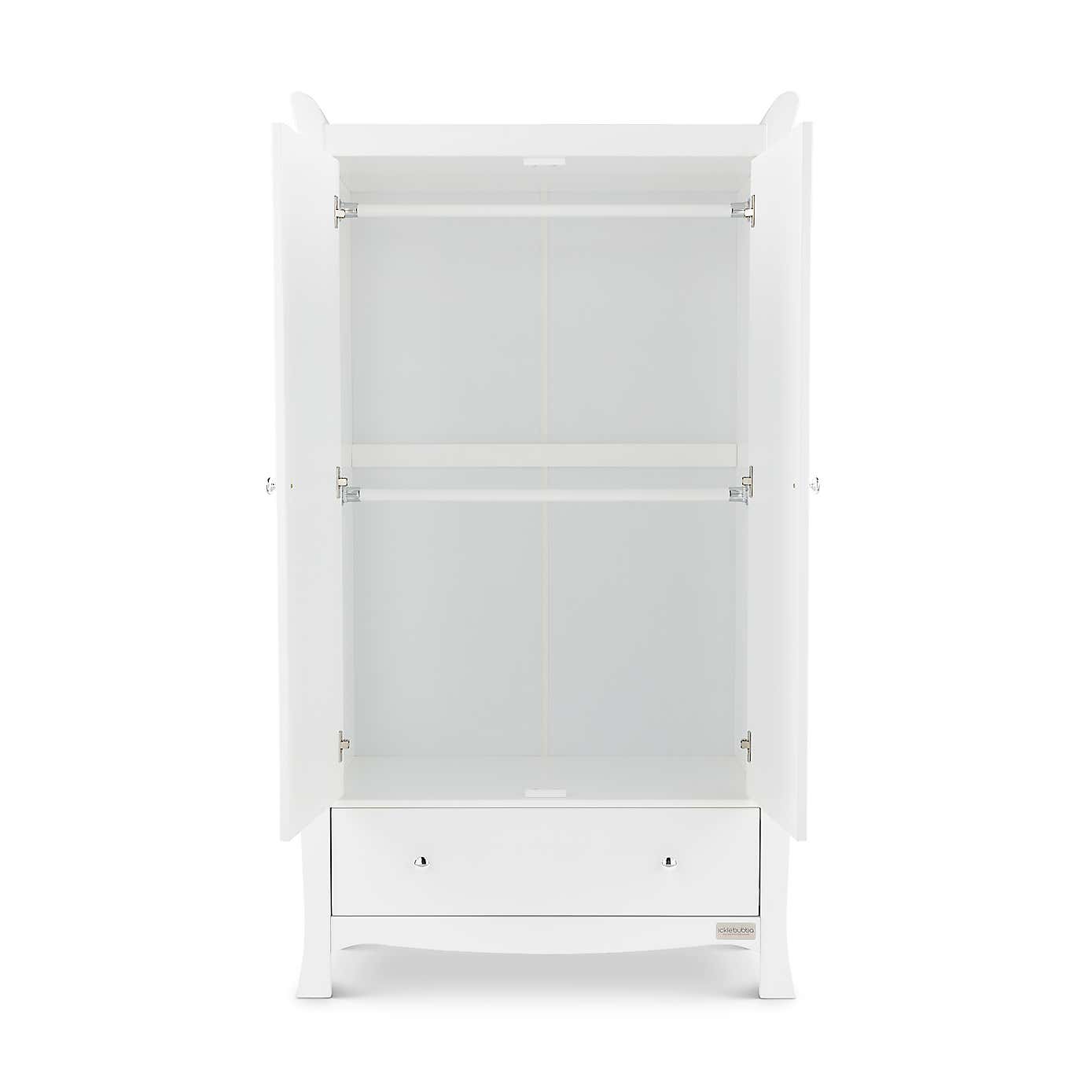 Ickle Bubba Snowdon Double 1 Drawer Wardrobe