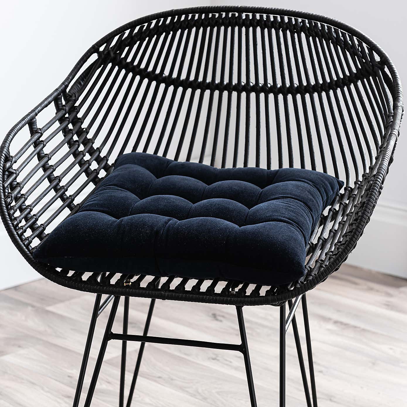 Grey Clara Velvet Seatpad