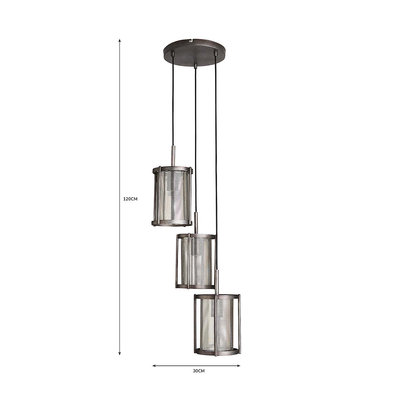 Stefan 3 Light Cluster Ceiling Fitting