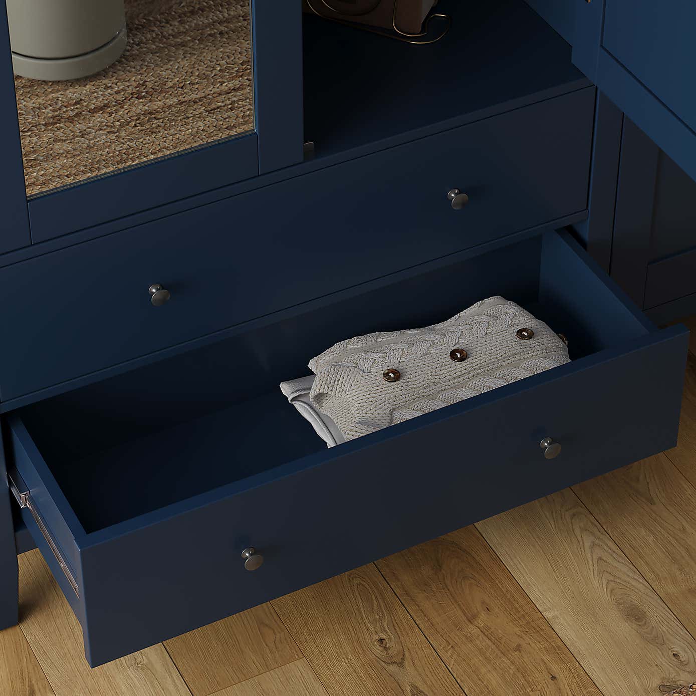 Lynton Mirrored 4 Door Wardrobe