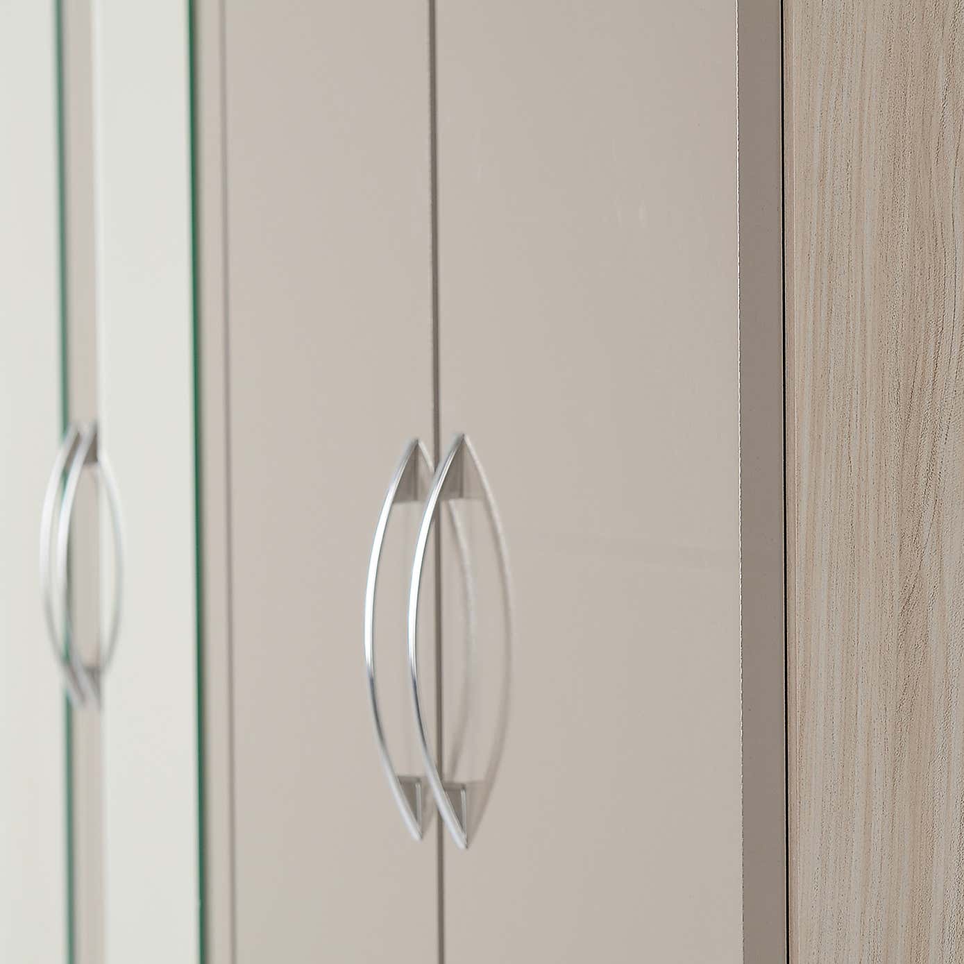 Nevada White 4 Door Wardrobe