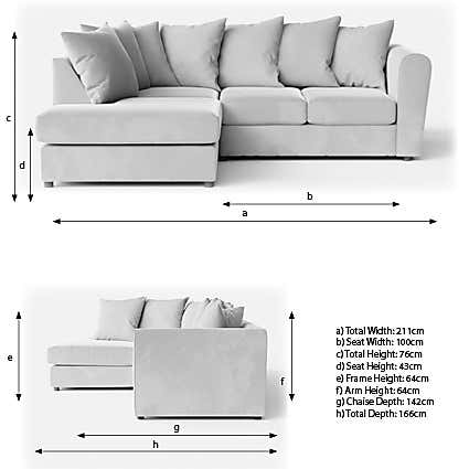 Blake Soft Faux Leather Combo Corner Sofa