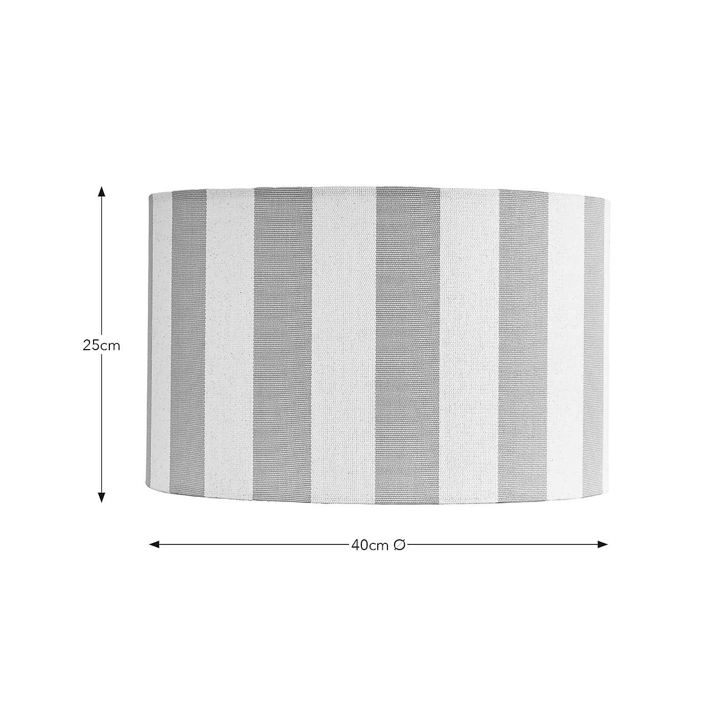 Beatrice Stripe Drum Lamp Shade