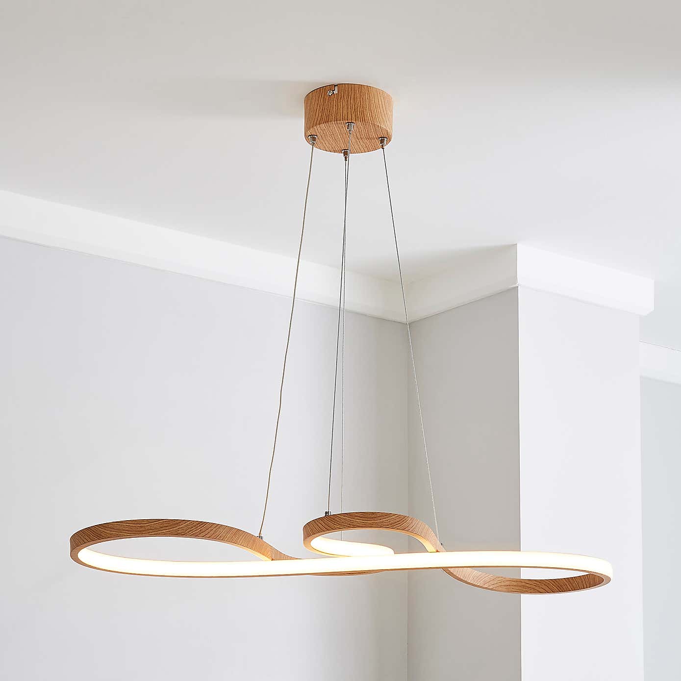 Jaxson LED Wood Effect Ceiling Light