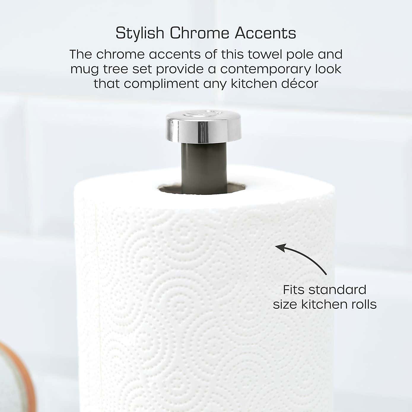 Swan Towel Pole and Mug Tree Set