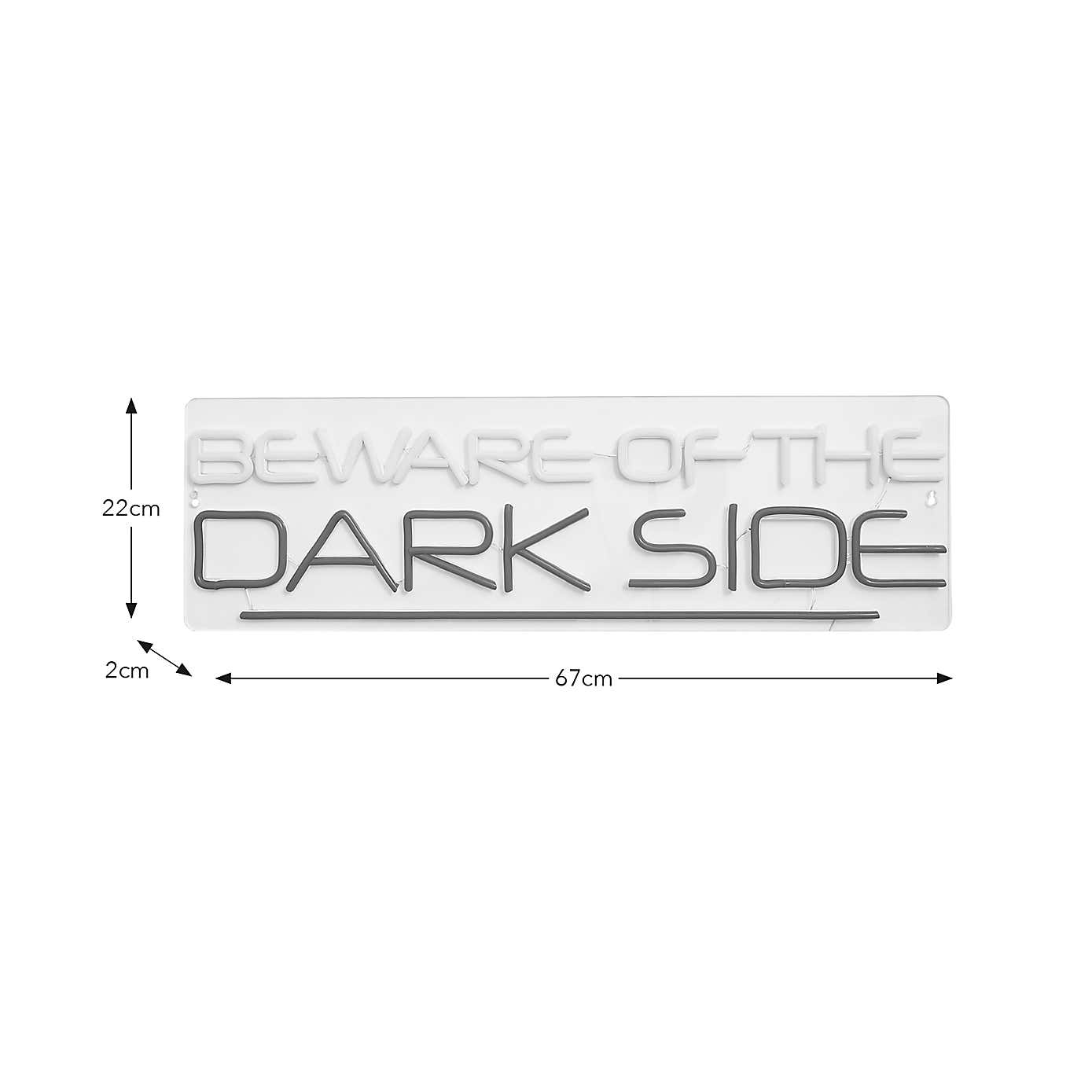 Disney Star Wars Beware of the Dark Side Neon Sign