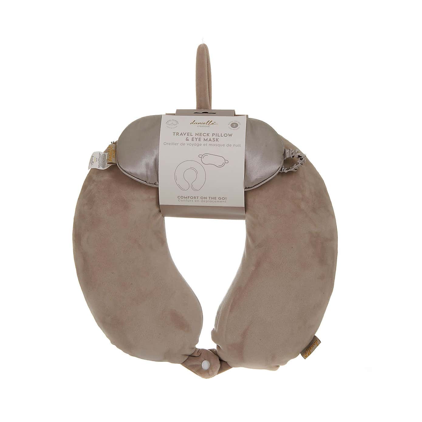 Upper Canada Danielle Creations Travel Pillow and Eye Mask Set