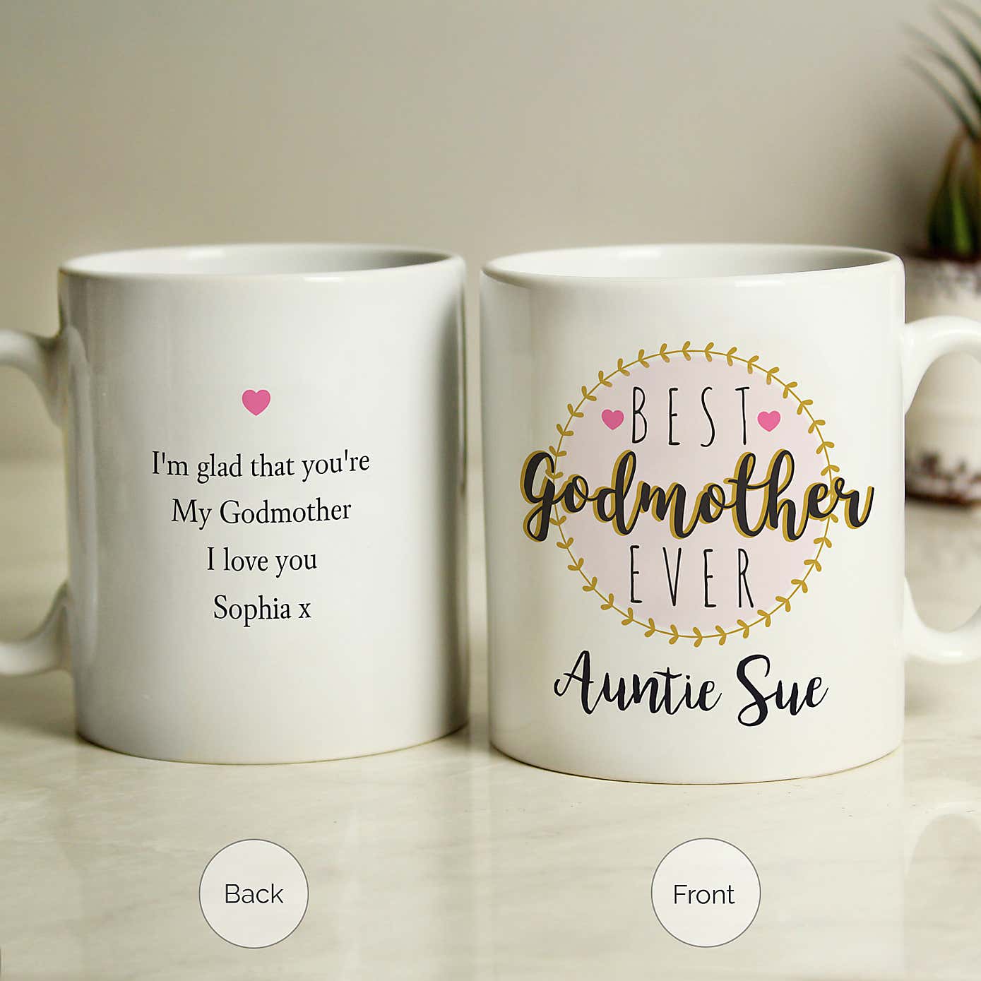 Personalised Best Godmother Mug