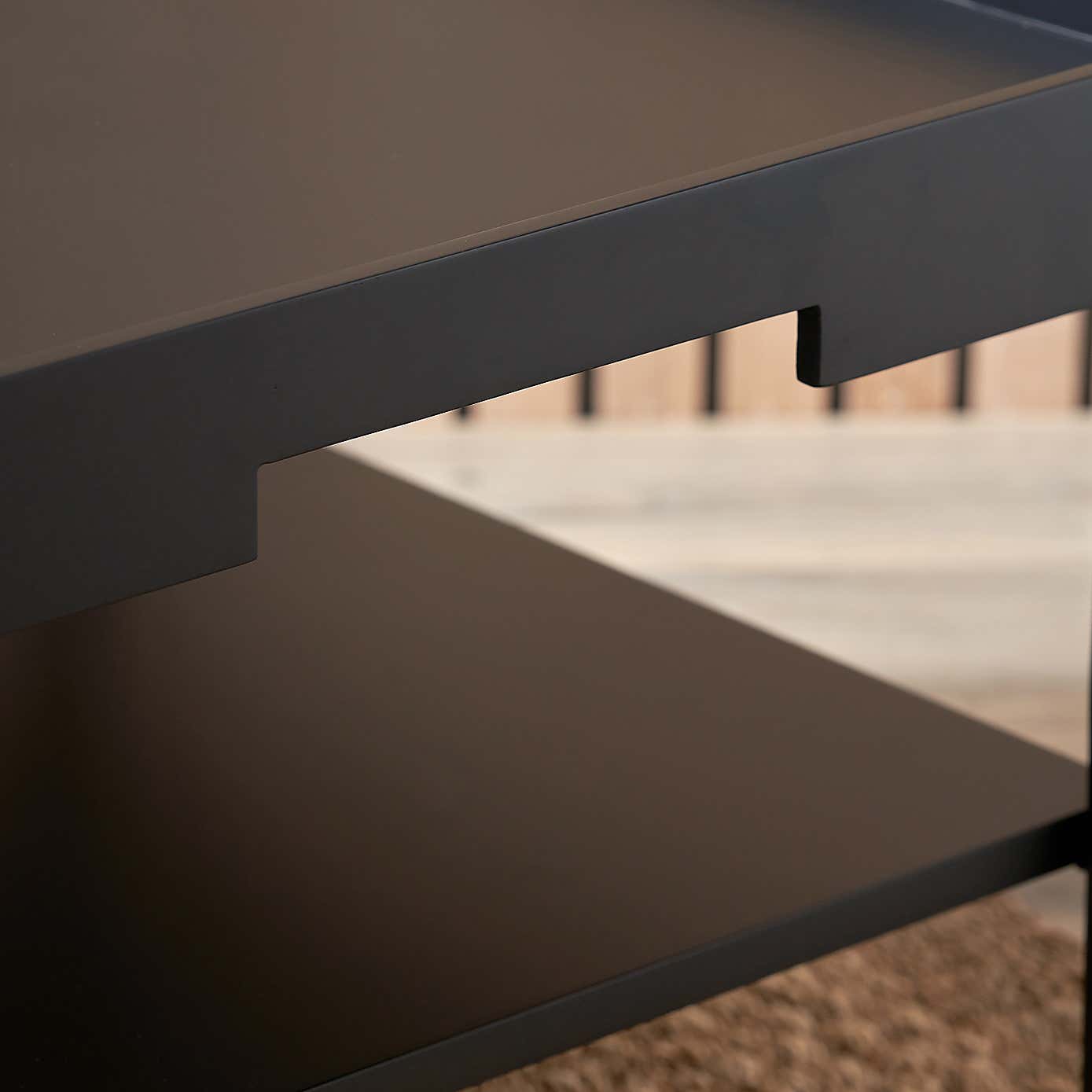 Marnie Coffee Table, Black Wood