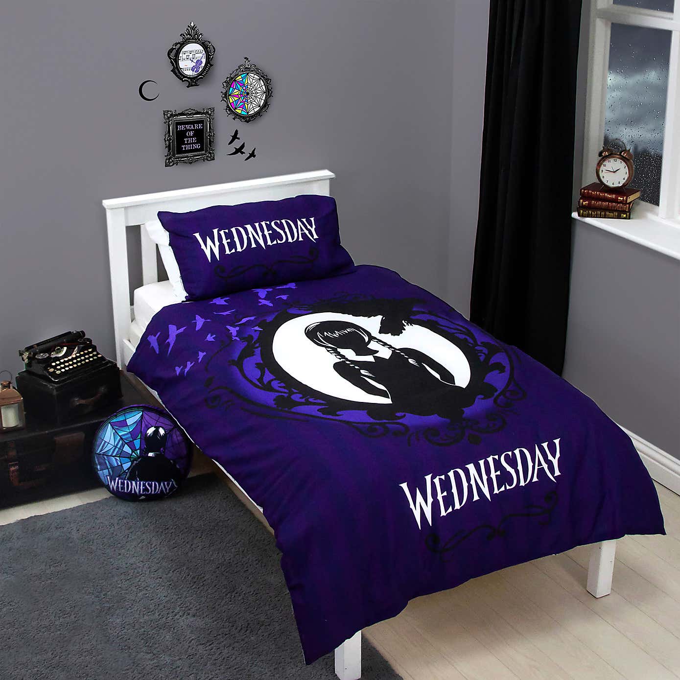Wednesday Destined Single Duvet Cover and Pillowcase Set