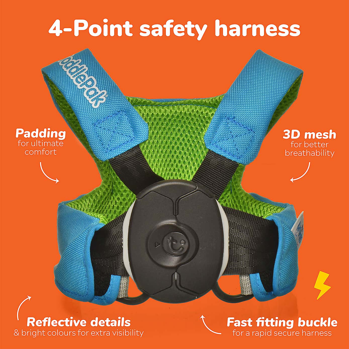 Trunki Toddlepak Bert the Bear Walking Reins Safety Harness