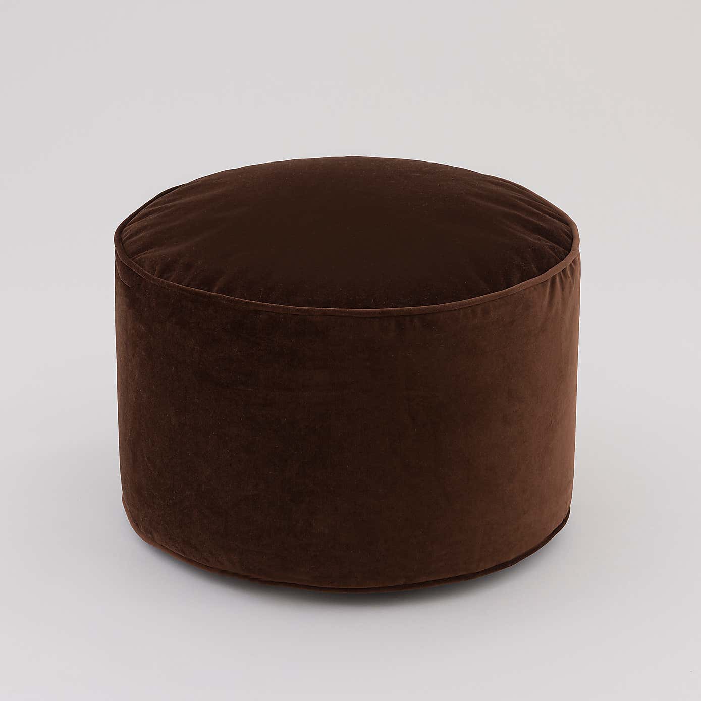 Eliza Velvet Old Gold Pouffe