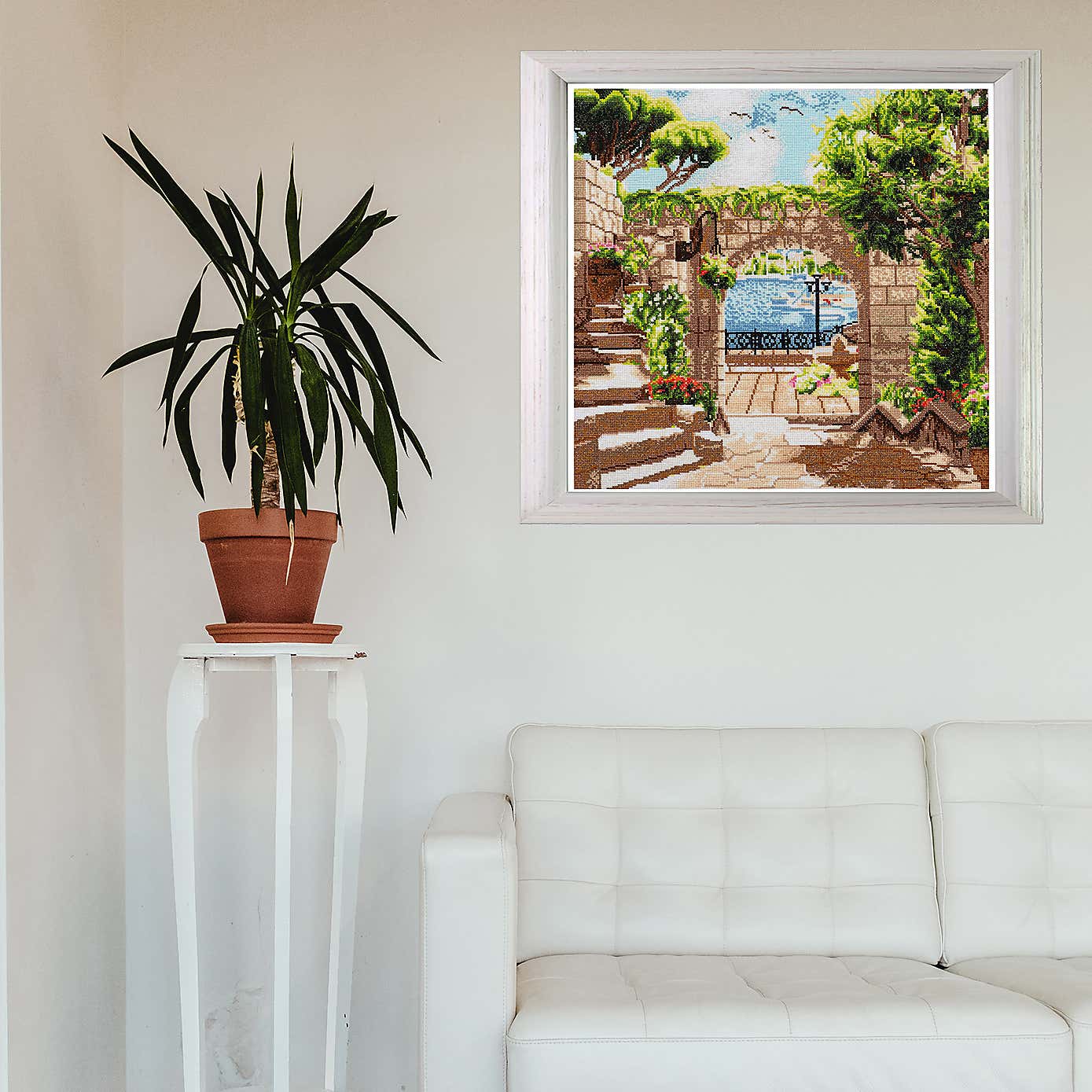 Cross Stitch Extra Large Harbour View