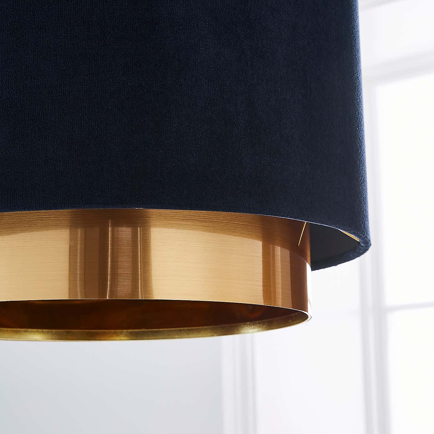 Nesa Two Tier Velvet Lamp Shade