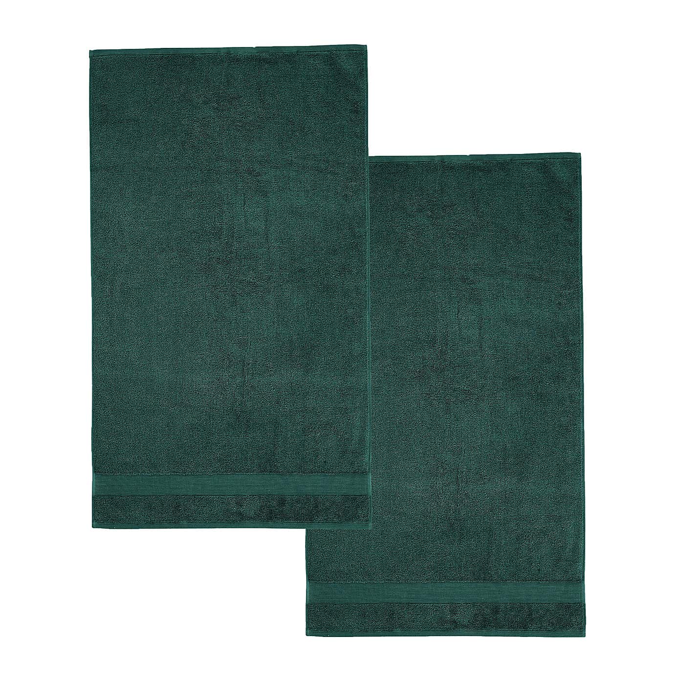 Set of 2 Catherine Lansfield Anti Bacterial Bath Sheets