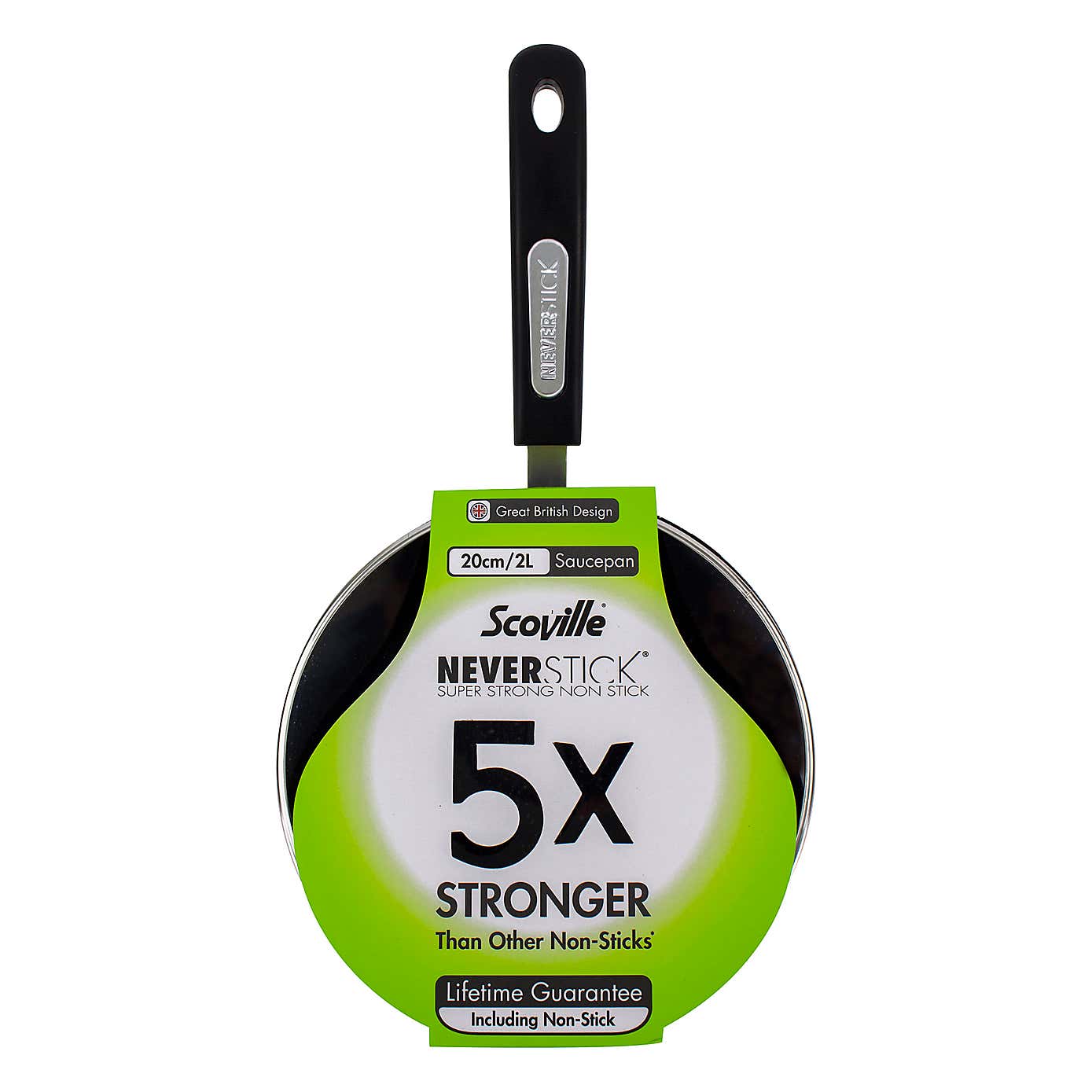 Scoville Neverstick Non-stick Aluminium Saucepan, 20cm