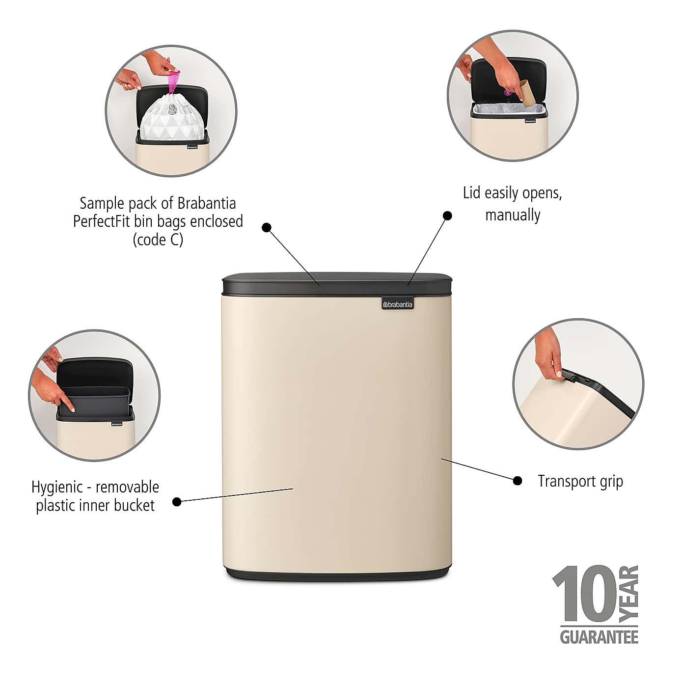 Brabantia Bo 12L Waste Bin