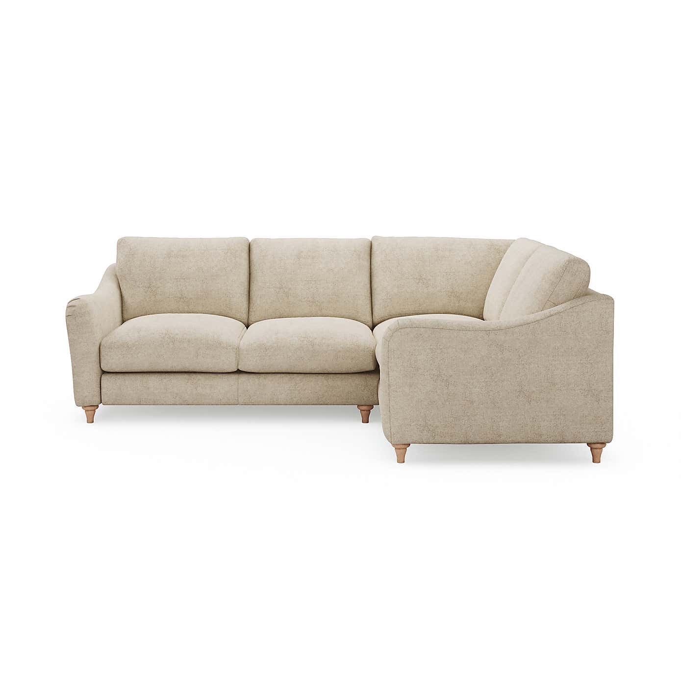 Hattie Tonal Plush Chenille Corner Sofa