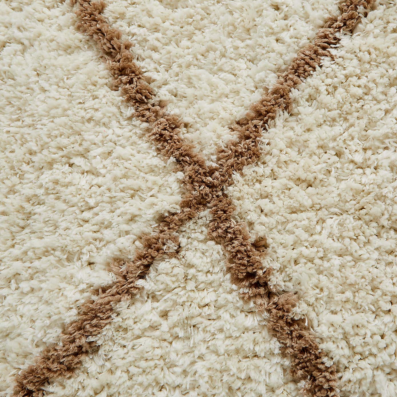 Diamond Berber Shaggy Rug