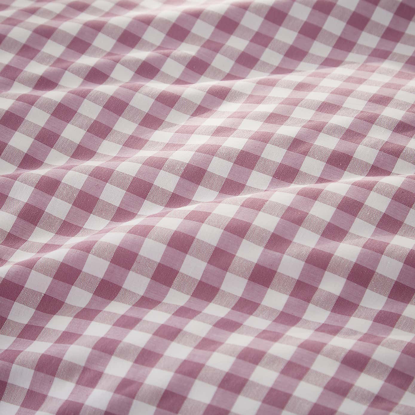 Portloe Gingham Woven Cotton Fitted Sheet