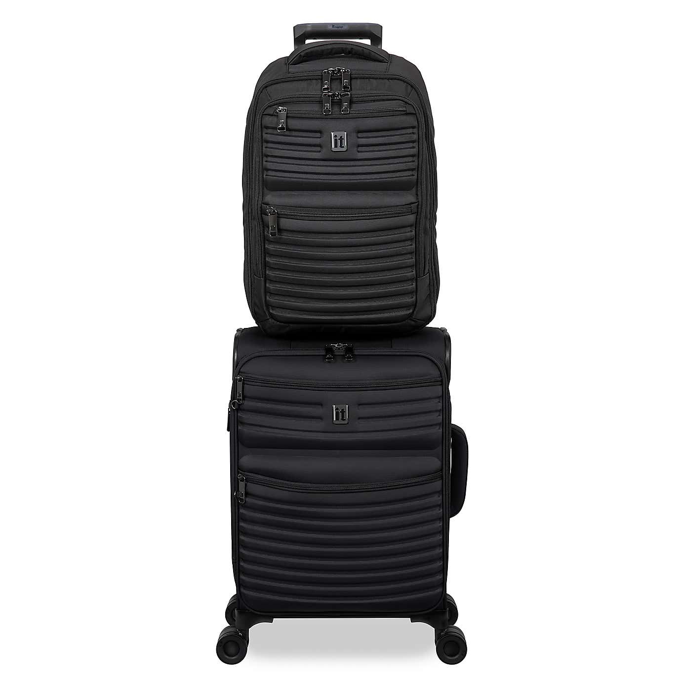 IT Luggage Precursor Padded Black Backpack