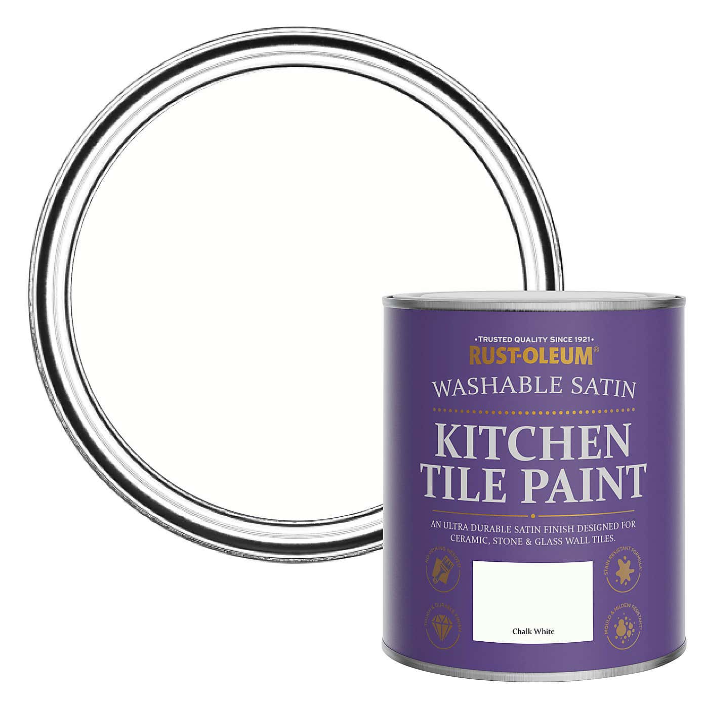 Rust-Oleum Chalk White Satin Tile Paint