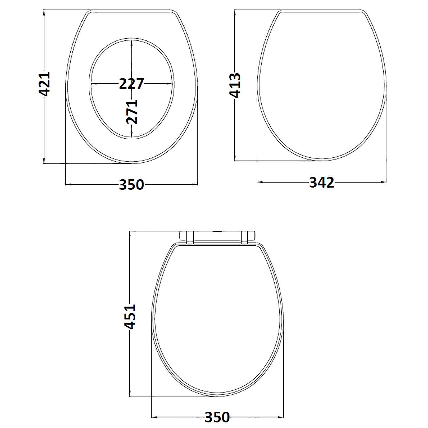Classique Soft Close Wooden Toilet Seat