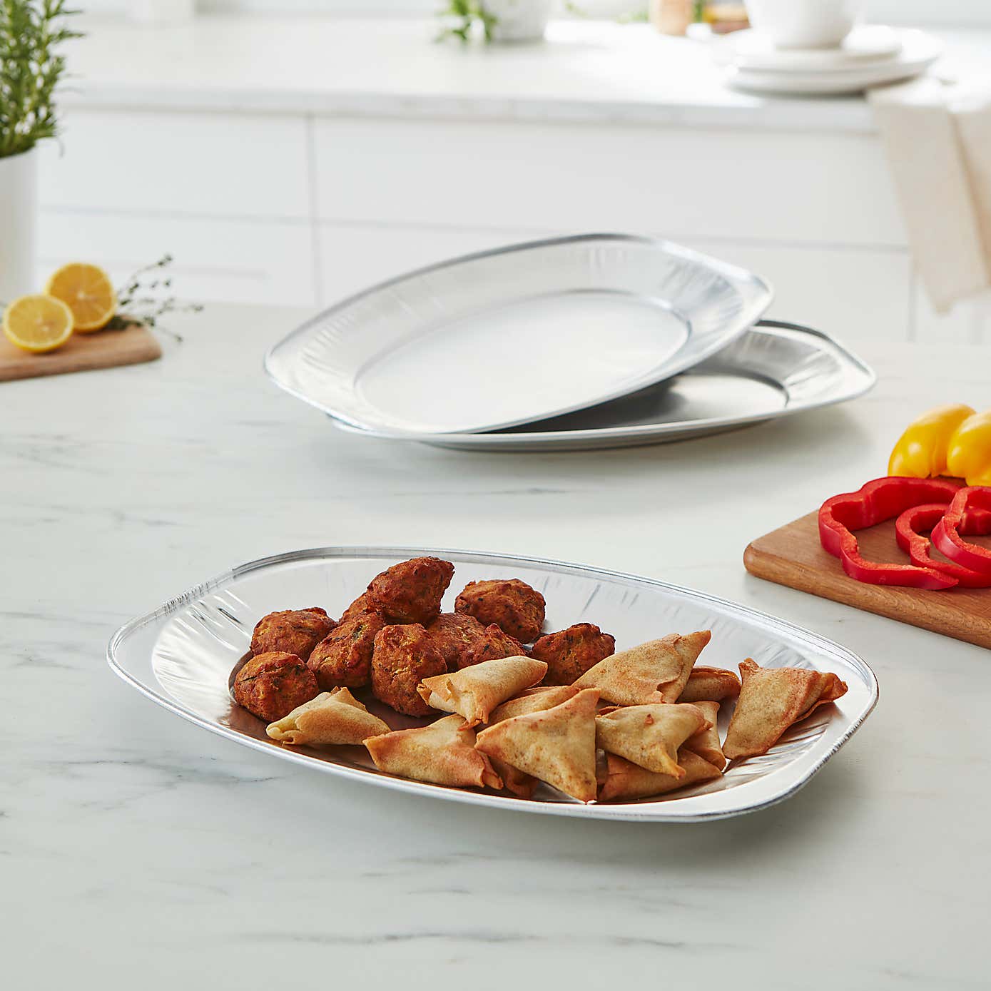 Pack of 3 Foil Platters