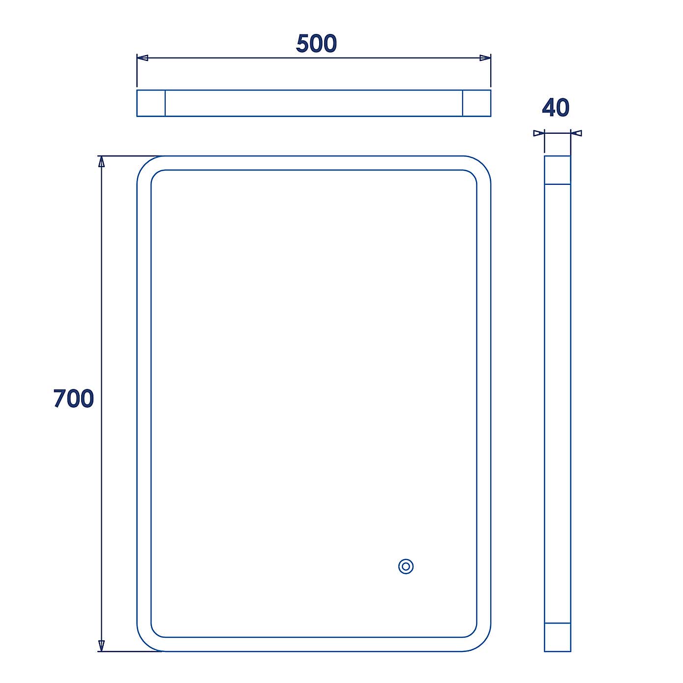 Henderson Rectangle LED Wall Mirror