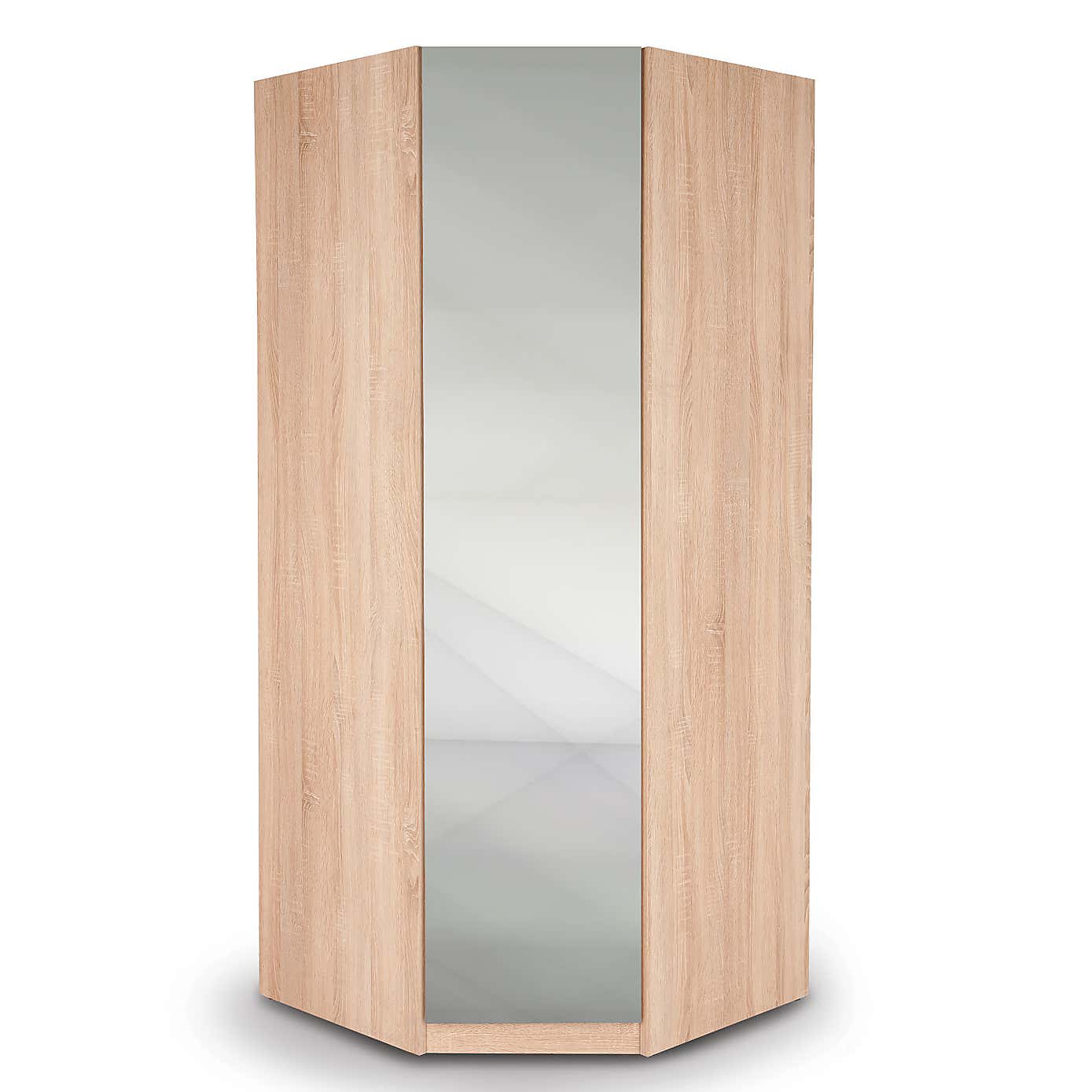 Hyde Mirrored Corner Wardrobe