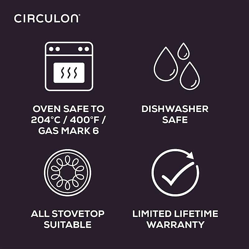 Circulon Scratch Defense Extreme Non-Stick Saute Pan, 28cm