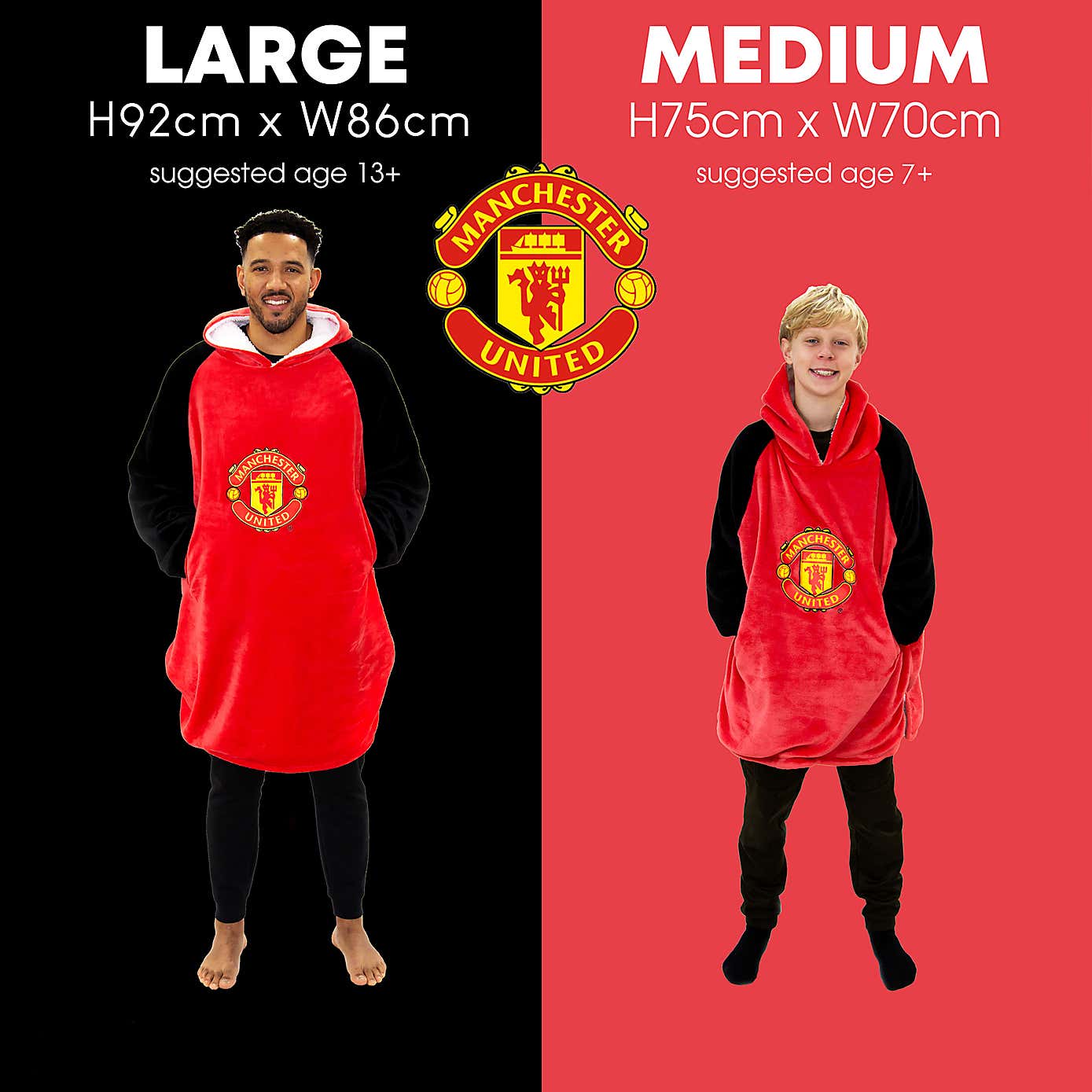 Manchester United Hugzee Blanket Hoodie