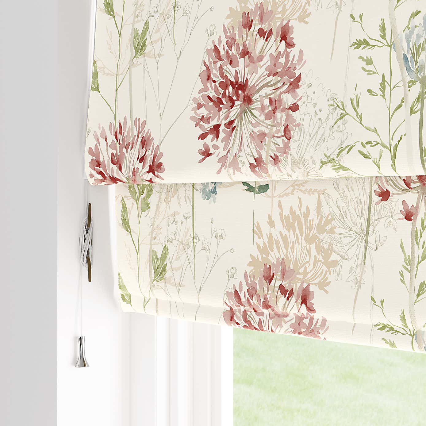 Country Meadow Blackout Roman Blind