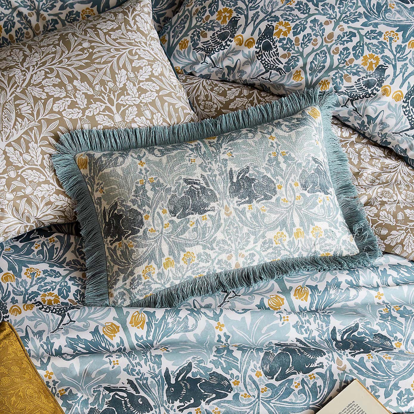 William Morris At Home Brother Rabbit Cushion