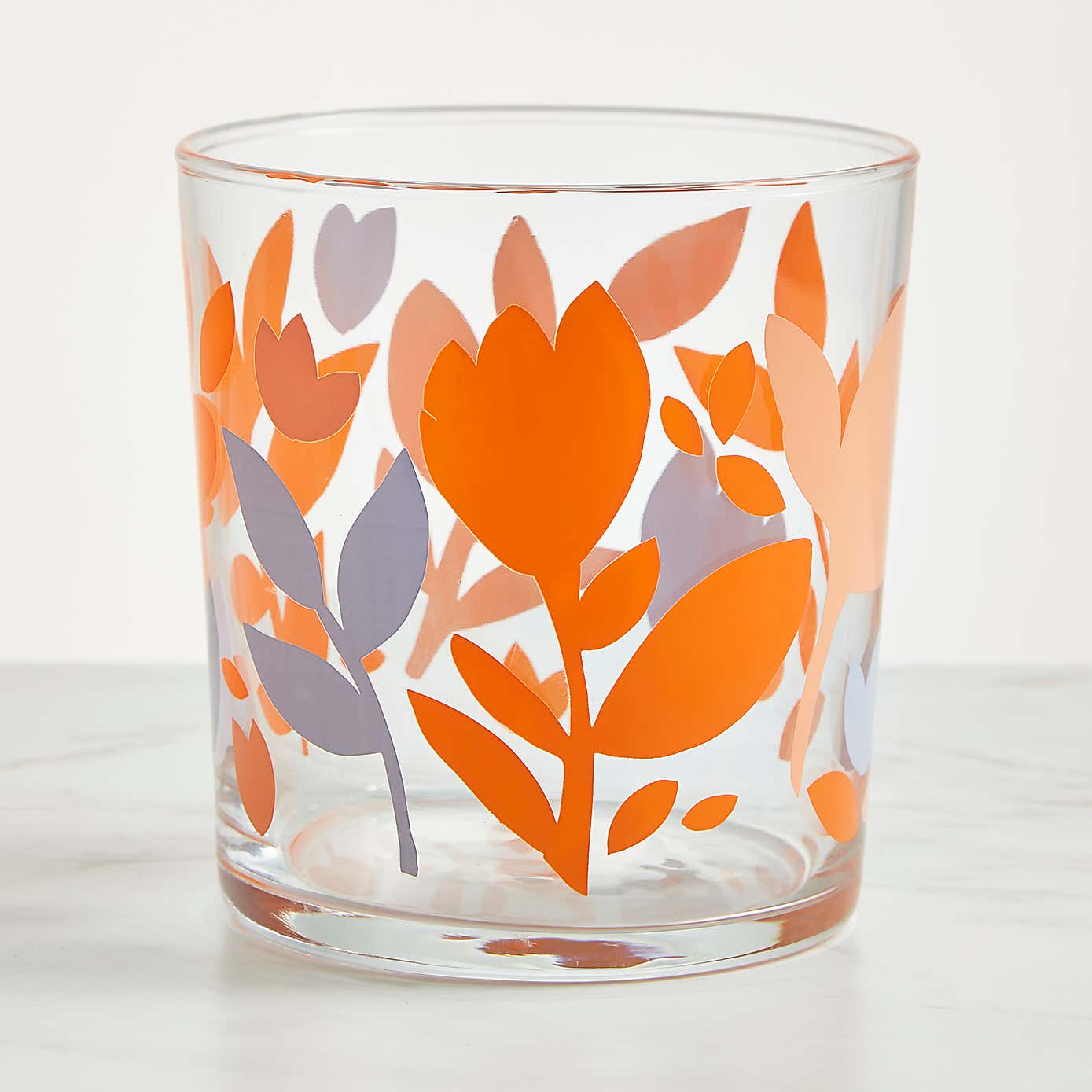 Elements Fieldsley Silhouette Orange Patterned Tumbler