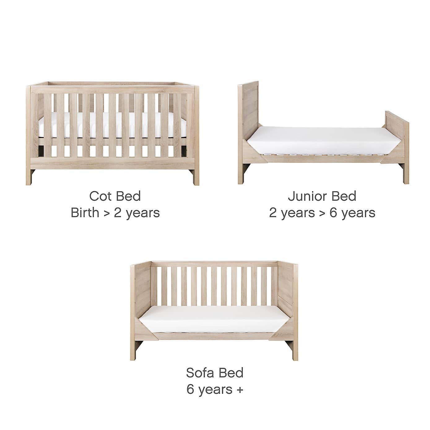 Tutti Bambini Modena 3 Piece Nursery Furniture Set