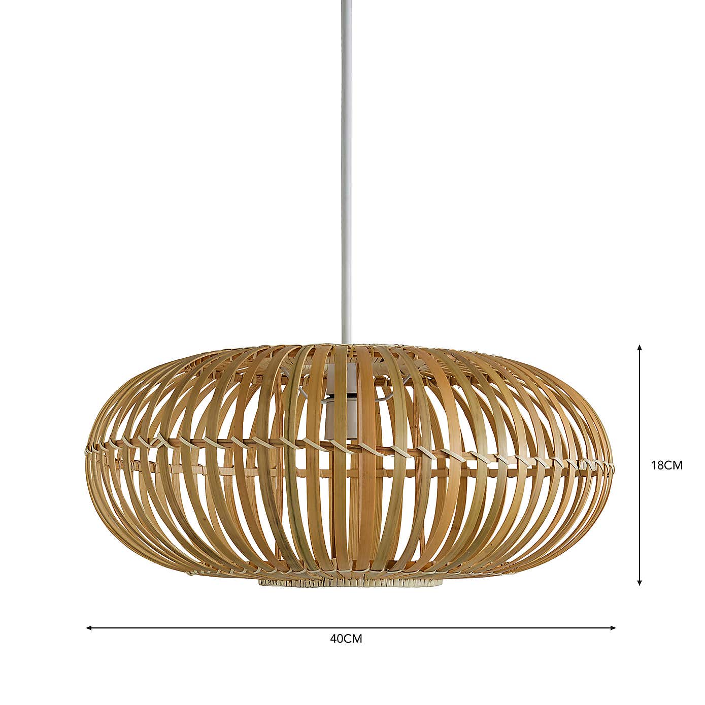 Abrielle Bamboo Easy Fit Pendant Shade