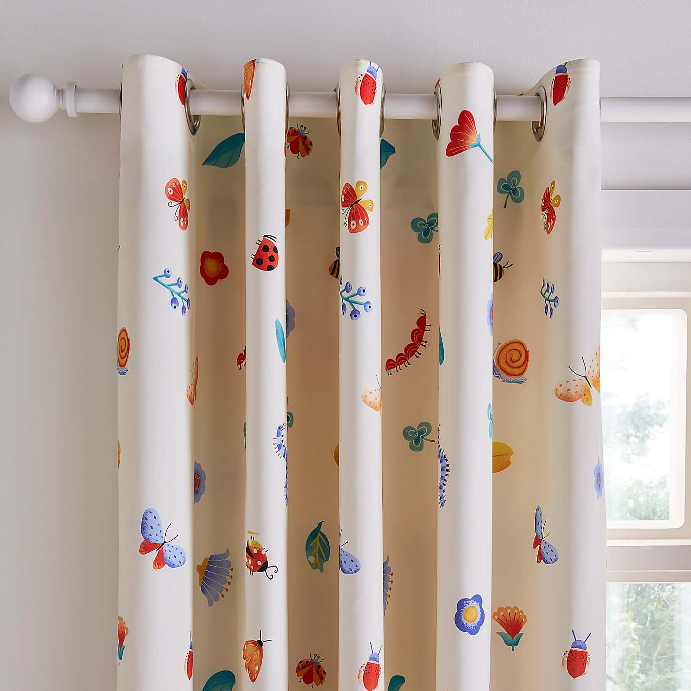 Garden Friends Blackout Eyelet Curtains