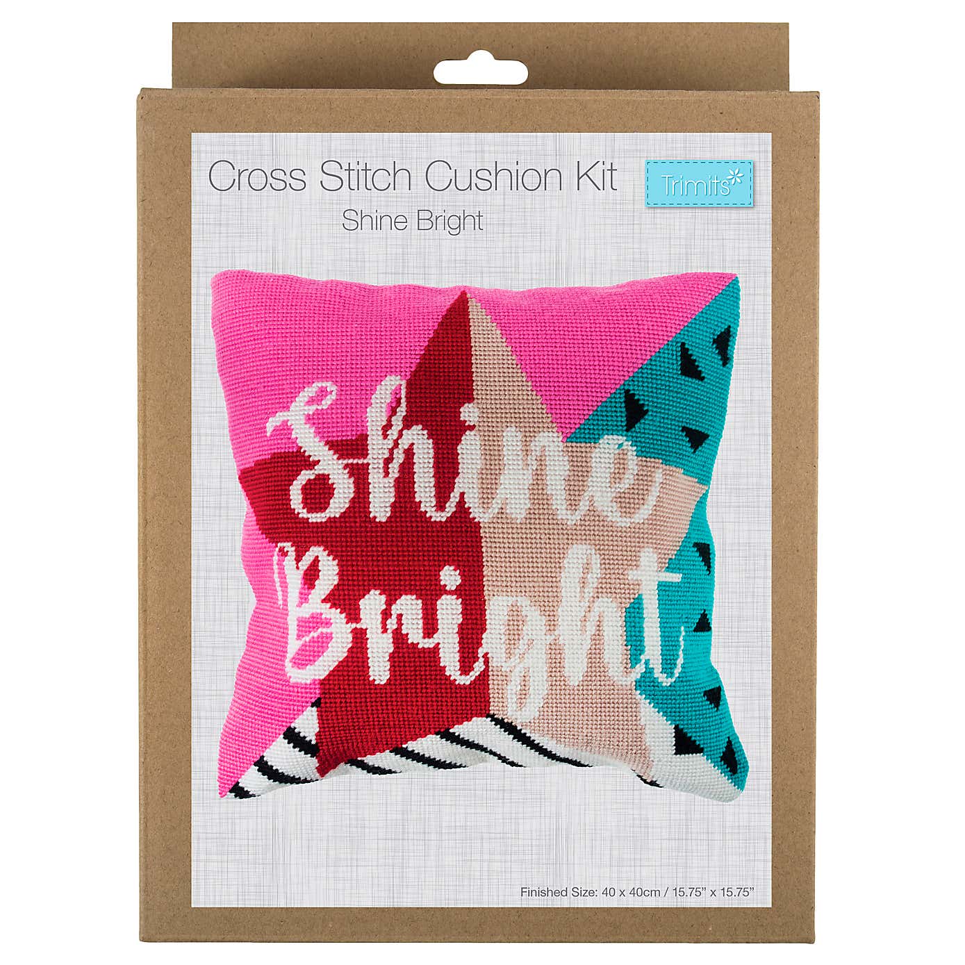 Shine Bright Half Stitch Cushion Kit