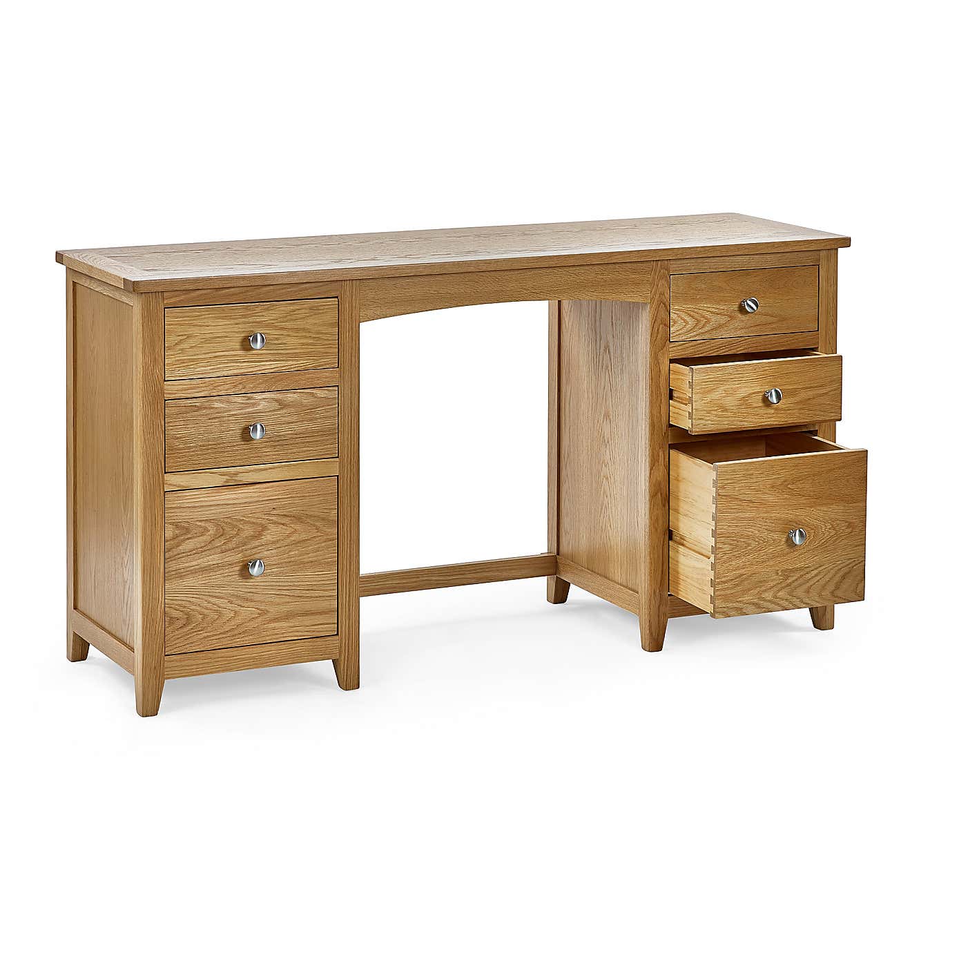 Jenkins Twin Dressing Table and Stool, Oak